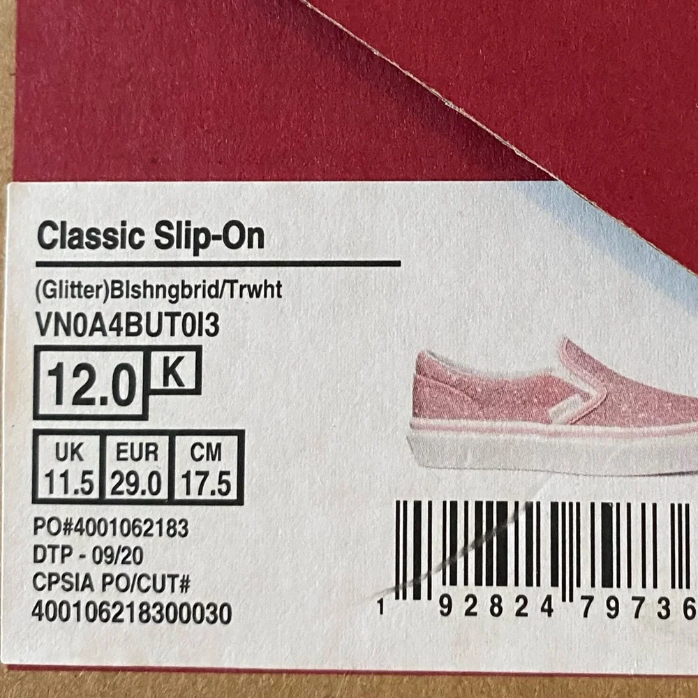 Vans sparkly pink